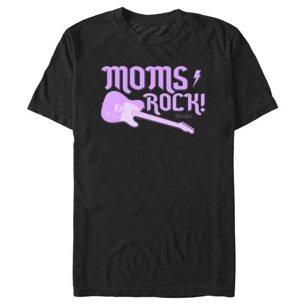 Men’s Fender Moms Rock Purple Guitar T-Shirt