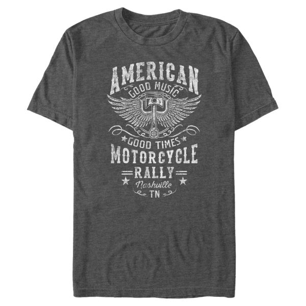 Men’s Lost Gods American Motorcycle Rally Distressed T-Shirt