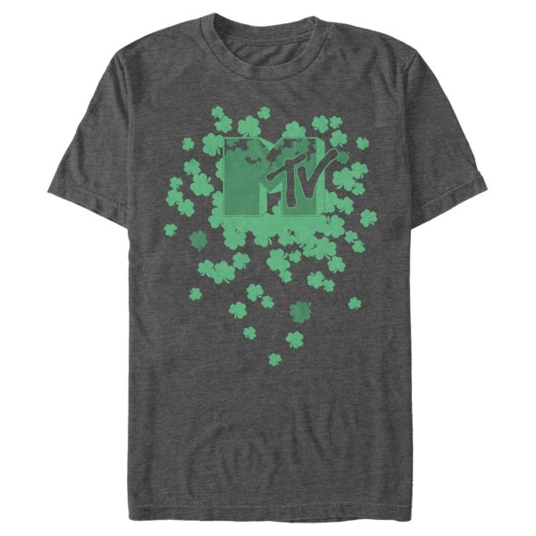 Men’s MTV St. Patrick’s Day Shamrock Splatter Logo T-Shirt