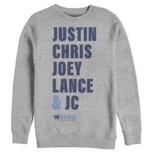 Men’s NSYNC Band Name Stack Sweatshirt