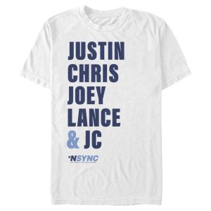 Men’s NSYNC Band Name Stack T-Shirt