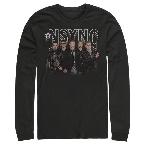 Men’s NSYNC Rocker Band Pose Long Sleeve Shirt