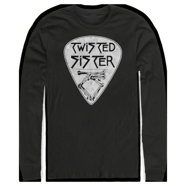 Men’s Twisted Sister Guitar Pick Logo Long Sleeve Shirt