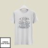 Never Underestimate A Girl Who Loves Cycling February T-Shirt