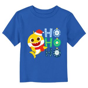 Toddler’s Baby Shark Christmas Ho Ho Ho T-Shirt