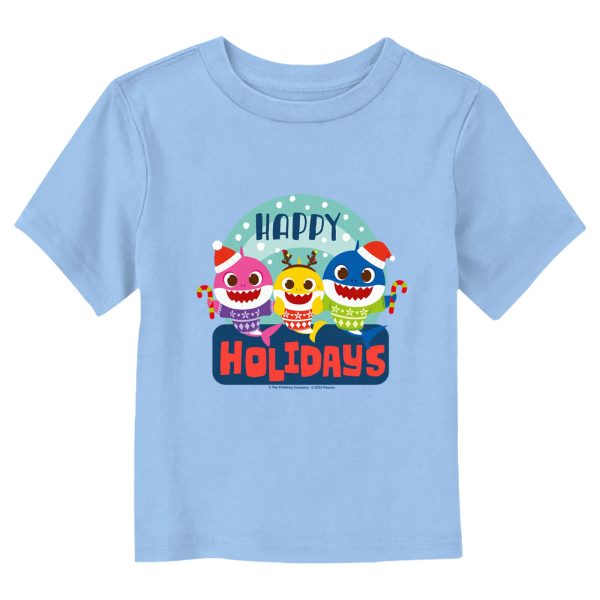 Toddler’s Baby Shark Happy Holidays Family T-Shirt