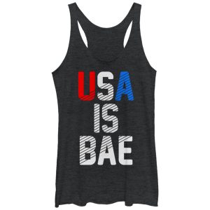 Women_s CHIN UP 4th of July USA is BAE Racerback Tank Top