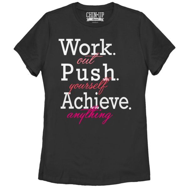 Women_s CHIN UP Achieve Anything T-Shirt