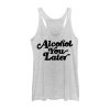 Women_s CHIN UP Alcohol You Later Racerback Tank Top