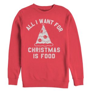 Women_s CHIN UP All I Want for Christmas is Food Sweatshirt