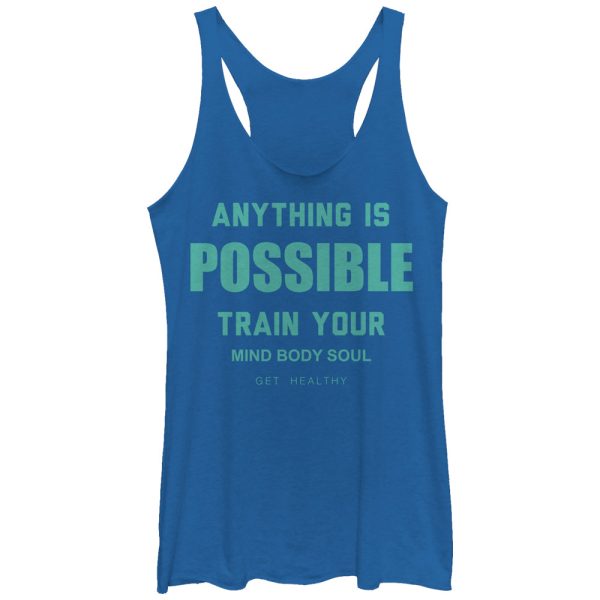 Women_s CHIN UP Anything is Possible Racerback Tank Top