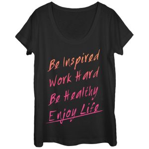 Women_s CHIN UP Be Inspired Scoop Neck