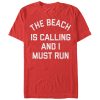 Women_s CHIN UP Beach Calling Must Run Boyfriend Tee