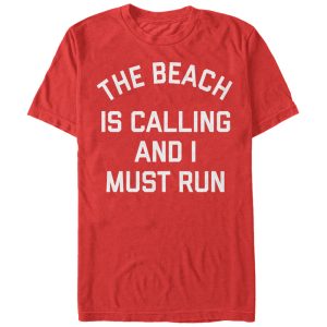 Women_s CHIN UP Beach Calling Must Run Boyfriend Tee