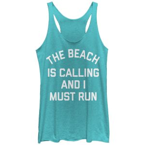 Women_s CHIN UP Beach Calling Must Run Racerback Tank Top