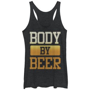 Women_s CHIN UP Body By Beer Racerback Tank Top