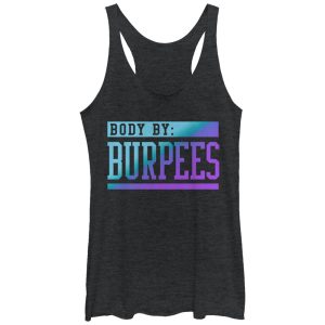 Women_s CHIN UP Body By Burpees Racerback Tank Top