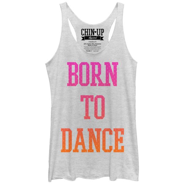 Women_s CHIN UP Born to Dance Racerback Tank Top