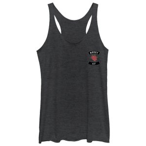 Women_s CHIN UP Bossy AF Rose Racerback Tank Top