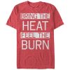 Women_s CHIN UP Bring Heat Feel Burn Boyfriend Tee