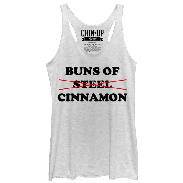 Women_s CHIN UP Buns of Cinnamon Racerback Tank Top