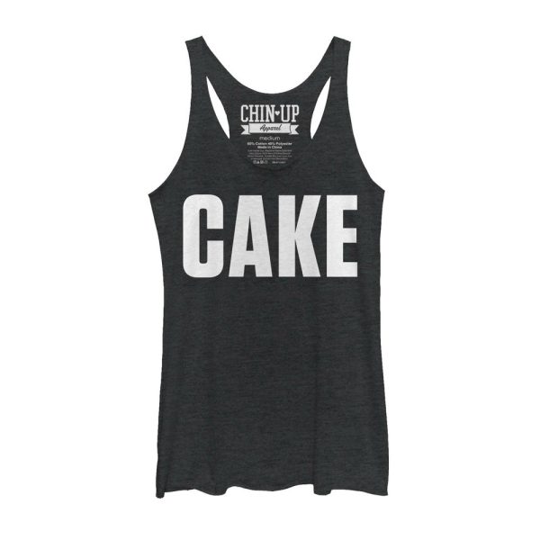 Women_s CHIN UP Cake Racerback Tank Top