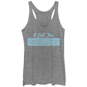 Women_s CHIN UP Call the Squats Racerback Tank Top