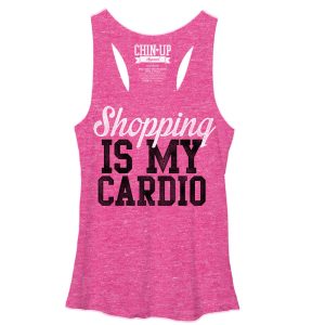 Women_s CHIN UP Cardio Shopping Racerback Tank Top