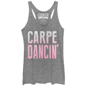 Women_s CHIN UP Carpe Dancing Racerback Tank Top