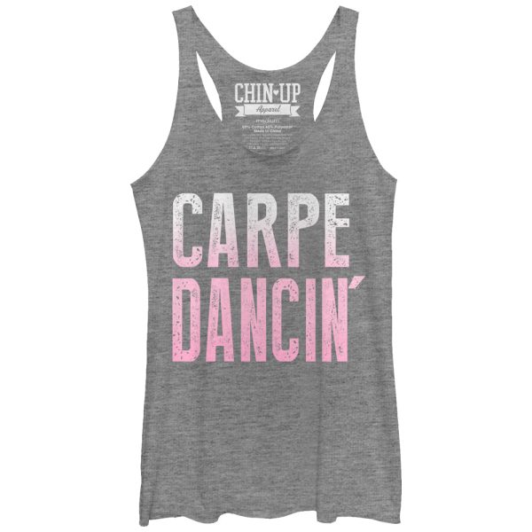 Women_s CHIN UP Carpe Dancing Racerback Tank Top