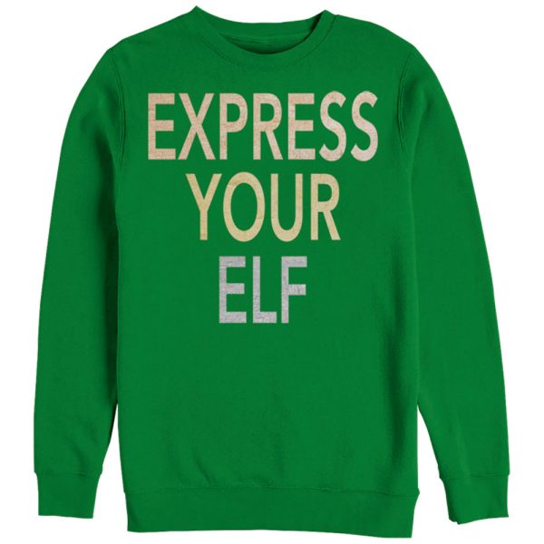 Women_s CHIN UP Christmas Express Your Elf Sweatshirt