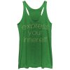 Women_s CHIN UP Christmas Express Your Inner Elf Racerback Tank Top