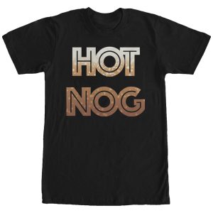 Women_s CHIN UP Christmas Hot Nog Boyfriend Tee