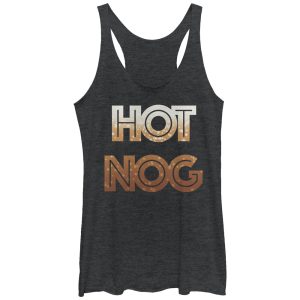 Women_s CHIN UP Christmas Hot Nog Racerback Tank Top