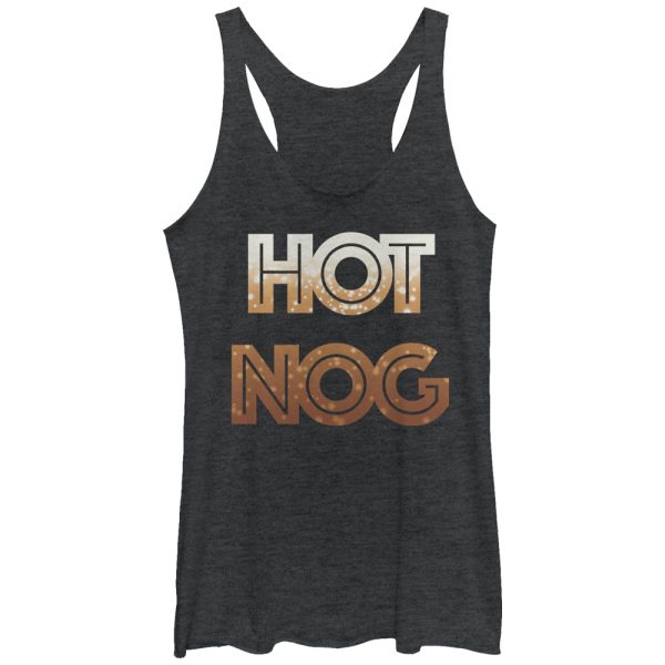 Women_s CHIN UP Christmas Hot Nog Racerback Tank Top