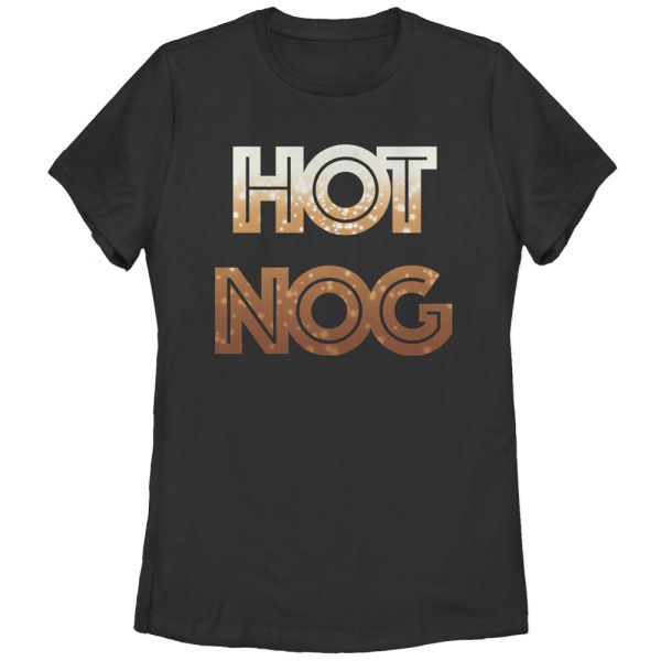 Women_s CHIN UP Christmas Hot Nog T-Shirt