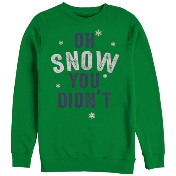 Women_s CHIN UP Christmas Snow You Did Not Sweatshirt