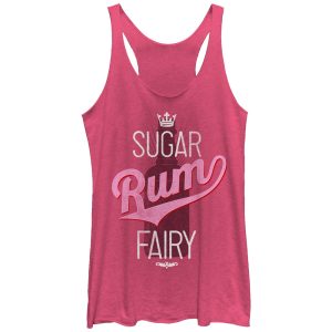 Women_s CHIN UP Christmas Sugar Rum Fairy Racerback Tank Top