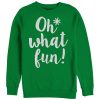 Women_s CHIN UP Christmas What Fun Sweatshirt
