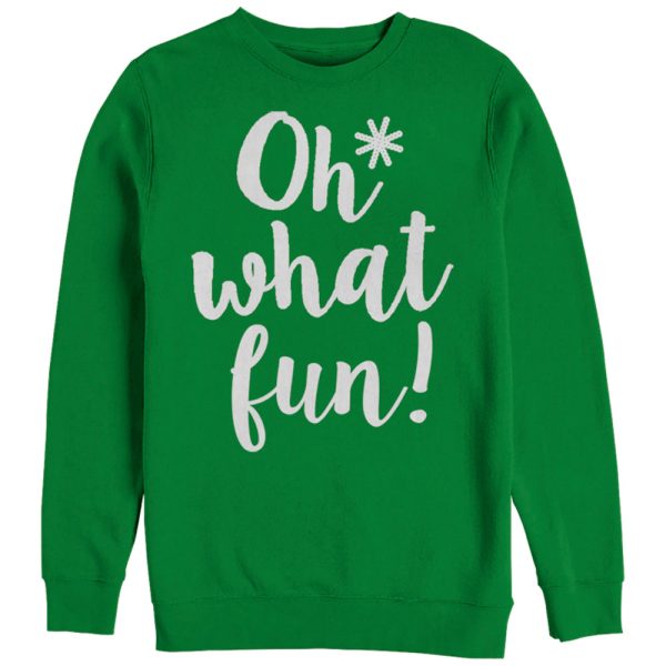 Women_s CHIN UP Christmas What Fun Sweatshirt