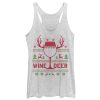 Women_s CHIN UP Christmas Wine Deer Racerback Tank Top