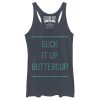 Women_s CHIN UP Classic Suck it up Buttercup Racerback Tank Top