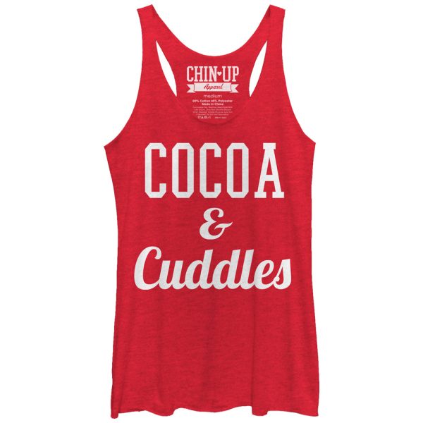 Women_s CHIN UP Cocoa and Cuddles Racerback Tank Top