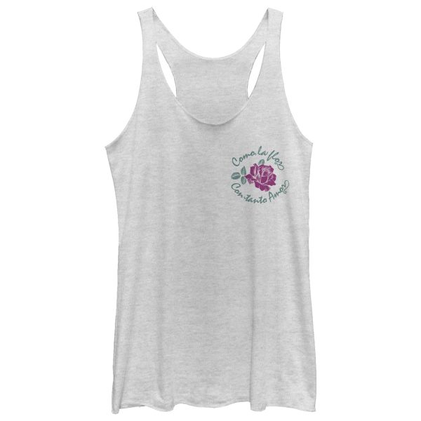 Women_s CHIN UP Como La Flor Racerback Tank Top