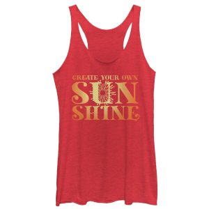 Women_s CHIN UP Create Your Own Sunshine Racerback Tank Top