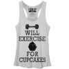 Women_s CHIN UP Cupcake Racerback Tank Top
