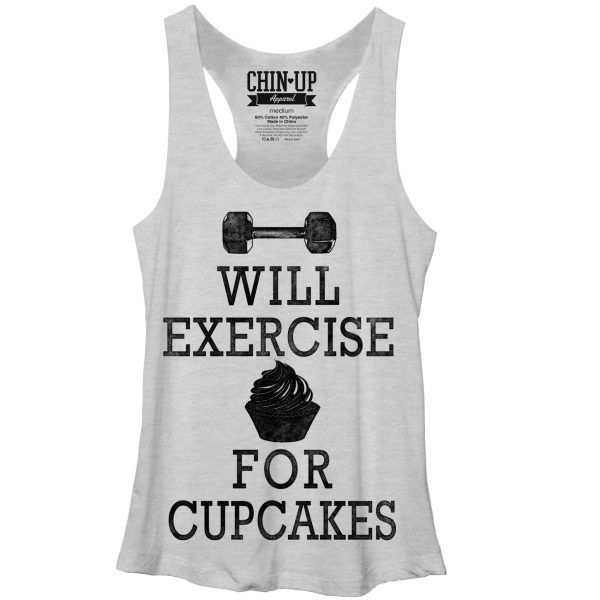 Women_s CHIN UP Cupcake Racerback Tank Top