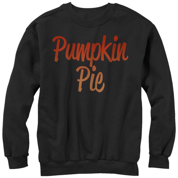 Women_s CHIN UP Cursive Pumpkin Pie Sweatshirt