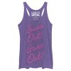 Women_s CHIN UP Cursive Sun_s Out Guns Out Racerback Tank Top