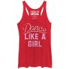 Women_s CHIN UP Dance Like a Girl Racerback Tank Top